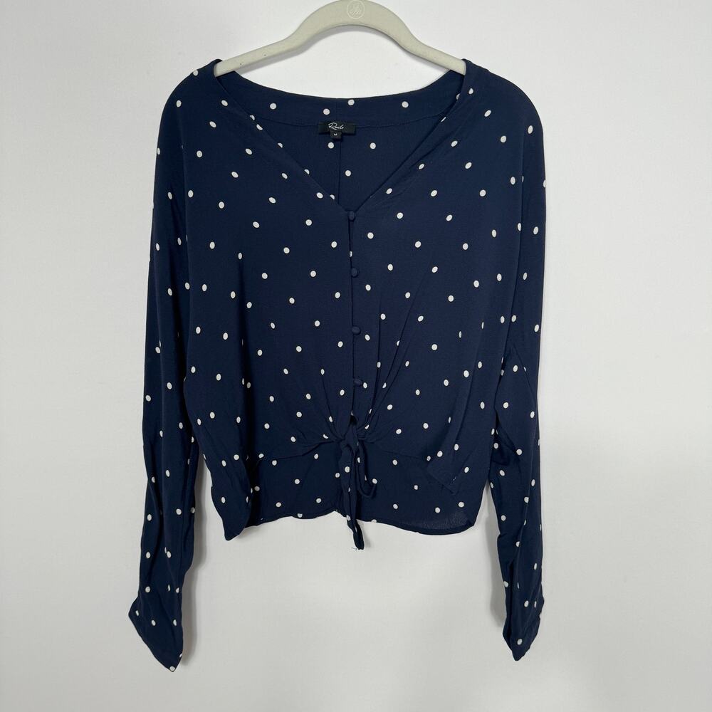 Rails Sloane Button Down Polka Dot Top Size M - image 3
